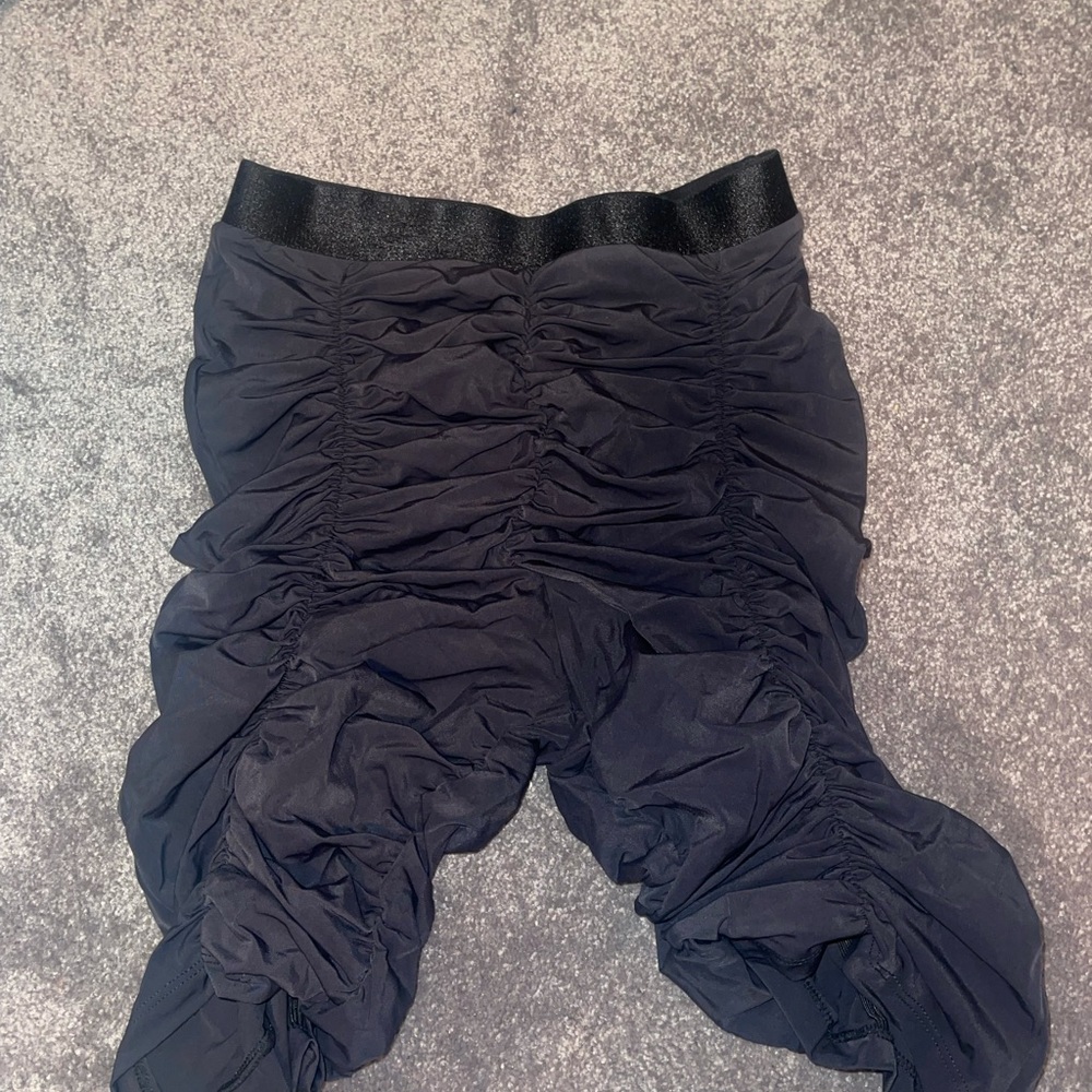 2 piece set (black) body suit and shorts